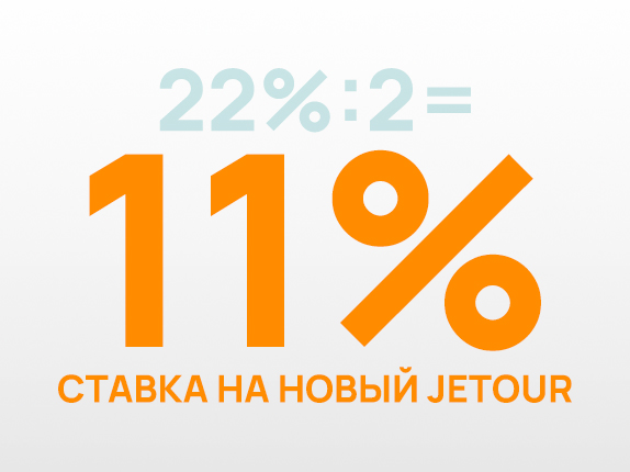 Кредит на JETOUR со ставкой от 11%