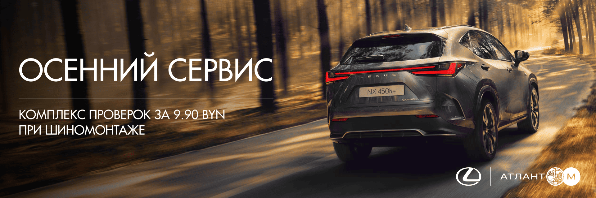 ОСЕННИЙ СЕРВИС ЗА 9.90 BYN