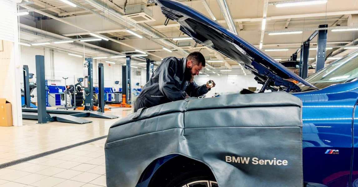 Замена приводного ремня BMW.