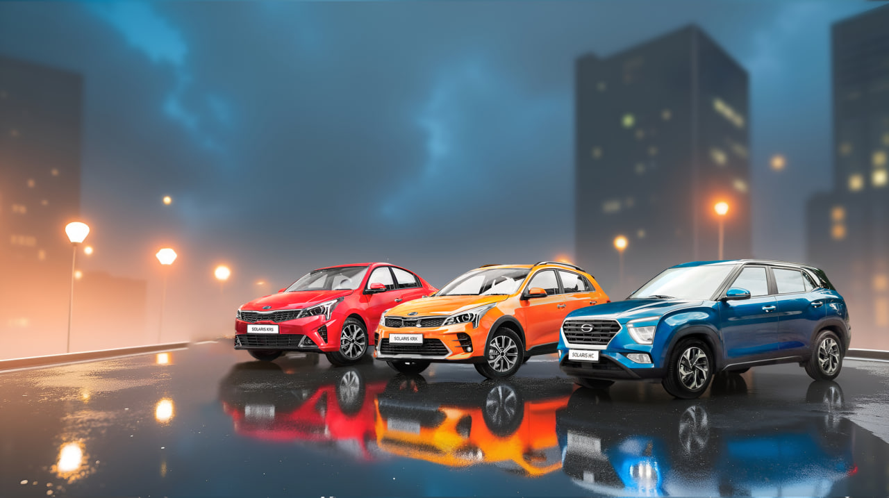 Выгода до 160 000 рублей на автомобили марки SOLARIS